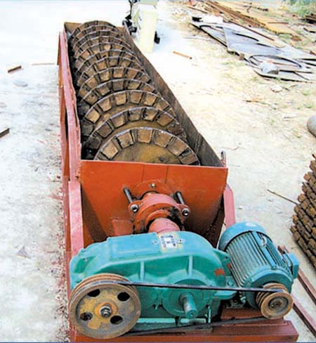 水輪洗沙機工作場